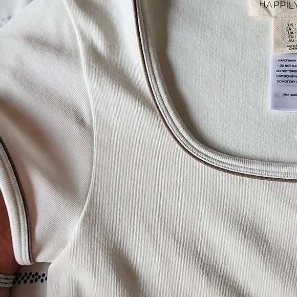 2 Womens Happily Grey Baby Tees - Picture 5 of 9